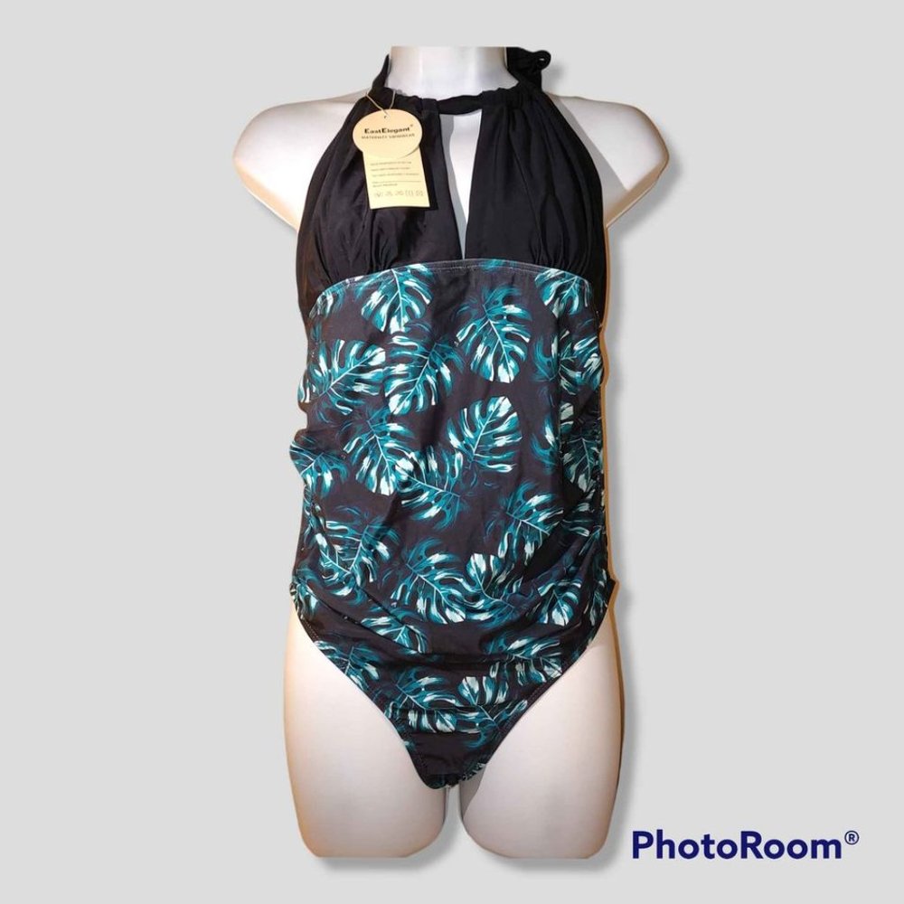 NWT East Elegant Maternity One Piece Swimsuit - Small